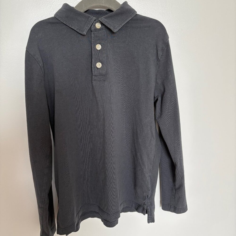 J Crew Crewcuts long sleeve gray/blue shirt